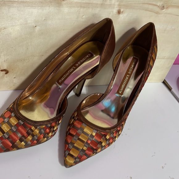 Chinese Laundry Multi-Colored Checkered Pattern Heels - Picture 3 of 5